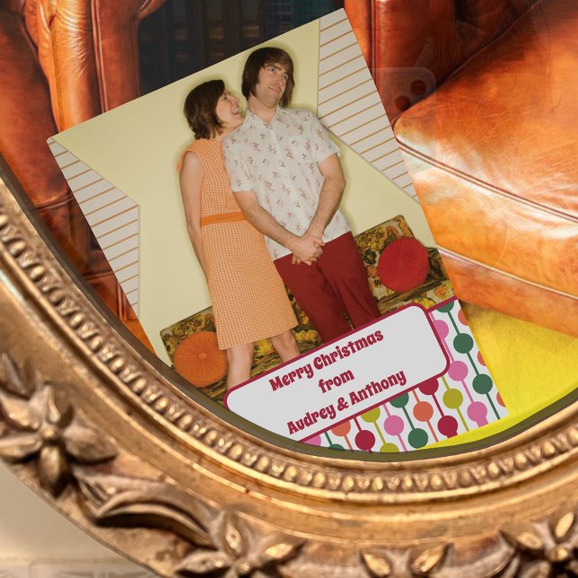 Anpassningsbar för återställ kvadratisk form för f julkort (Skapare uppladdad)