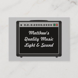 Anpassningsbar för Audio Ljud Technician Amplifier Visitkort