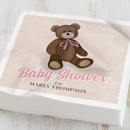 Anpassningsbar för babykläder för vintage Rosa Nal Pappersservett