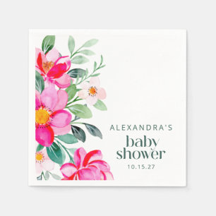 Anpassningsbar för babykläder i Blommigten med Ro Pappersservett