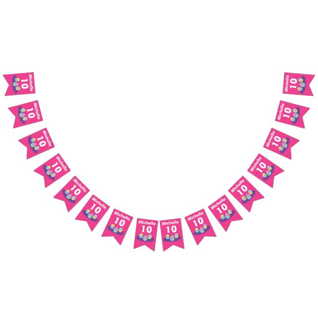 Anpassningsbar för barn av temat Födelsedagsfest f Vimplar (Alla)