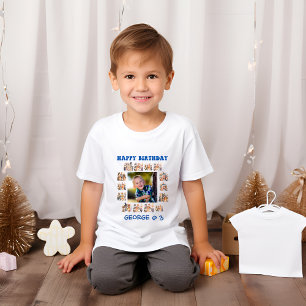 Anpassningsbar för barn i Party- Fotofödelsedag T Shirt