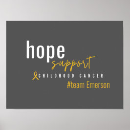 anpassningsbar för barncancer #team namn Poster oc