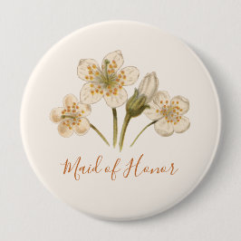 Anpassningsbar för Blommigt av Bachelorette Party- Knapp