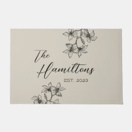 Anpassningsbar för Blommigt av jordbruksmark Beige