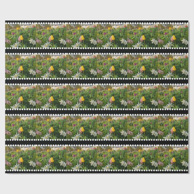 Anpassningsbar för blommigt - radbrytning Papper Presentpapper (Platt)
