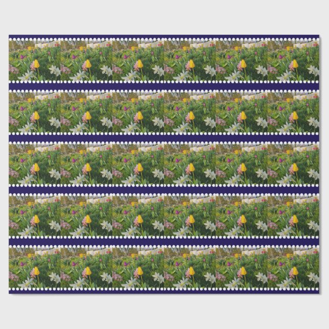 Anpassningsbar för blommigt - radbrytning Papper Presentpapper (Platt)