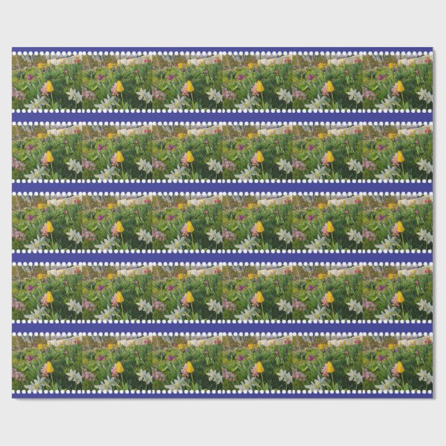 Anpassningsbar för blommigt - radbrytning Papper Presentpapper (Platt)