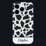 Anpassningsbar för böjande utskrift av kor i Namn<br><div class="desc">Det här är ett Namn iPhone-telefonfodral för Anpassningsbar av konducerat animaliskt utskrift!</div>