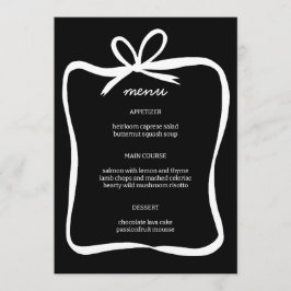 Anpassningsbar för Bow Ribbon Ram Elegant Möhippa Meny