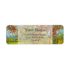 anpassningsbar för bra av blommigt anpassa returadress etikett