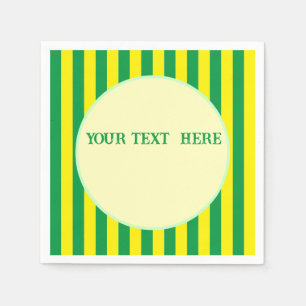 Anpassningsbar för Brasiliansk Flagga Färg Pappersservett