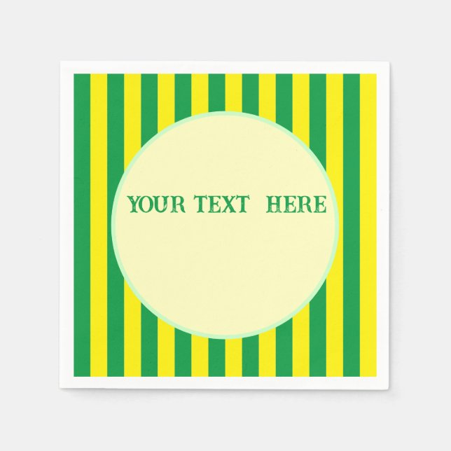 Anpassningsbar för Brasiliansk Flagga Färg Pappersservett (Framsidan)