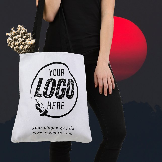 Anpassningsbar för Business Logotyp Company Profes Tygkasse (custom logo business marketing promotional company corporate custom personalized bags template)