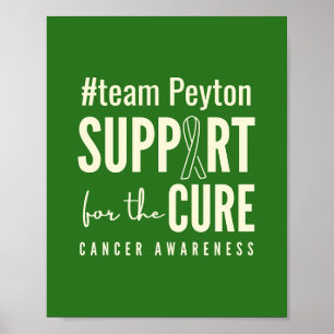 anpassningsbar för cancermedvetenhet #team namn Po Poster