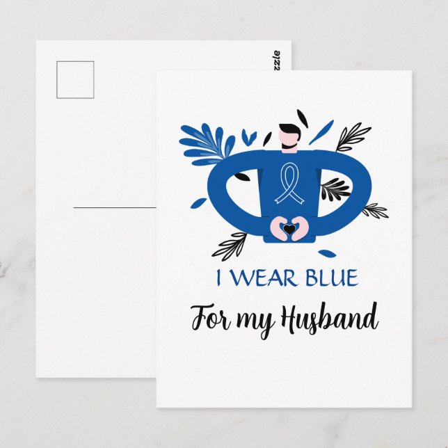 Anpassningsbar för cancerstöd vykort (Fram/baksida)