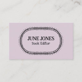 Anpassningsbar för Chic av typsnitt, underlig text Visitkort