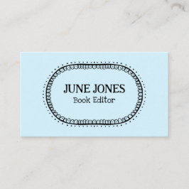 Anpassningsbar för Chic av typsnitt, underlig text Visitkort