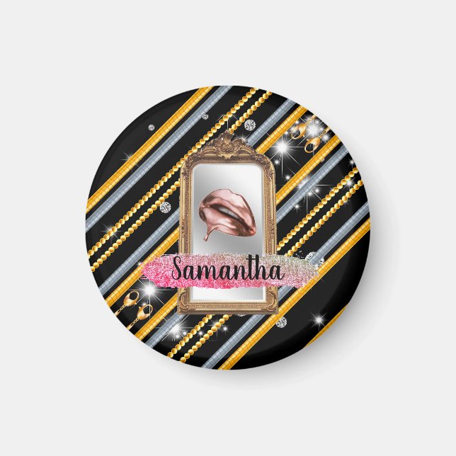 Anpassningsbar för Chic av vacker gift-Elegant Magnet (Framsidan)