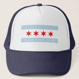 Anpassningsbar för Chicago stadsflagga Keps