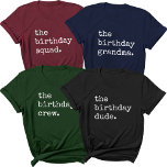 Anpassningsbar för Coola av gruppmatchande Vintage T Shirt<br><div class="desc">Vi presenterar vår Födelsedagsfest Matching Group Vintage Coola Anpassningsbar T-Shirt, designad för att höja födelsedagskalendern till nästa nivå. Oavsett om du planerar ett foto från födelsedagspatrullen eller bara vill stå ut vid party, så är de här skjortorna perfektens val. Med textalternativ för anpassningsbar kan du anpassa varje skjorta för att...</div>