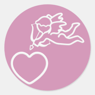 Anpassningsbar för cupid-Strejkor Runt Klistermärke
