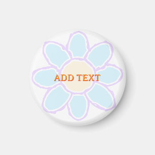 Anpassningsbar för Cute Flower Teckning Magnet