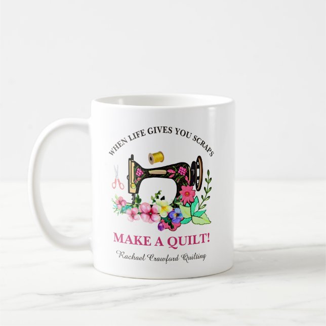 Anpassningsbar för Cute Quilters Kaffemugg (Vänster)