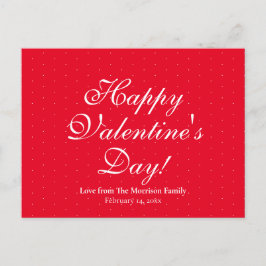 Anpassningsbar för Cute Red polka dots-skript Alla Helg Vykort