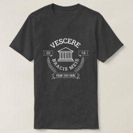 Anpassningsbar för den latinska Vapenskölden Kort T Shirt