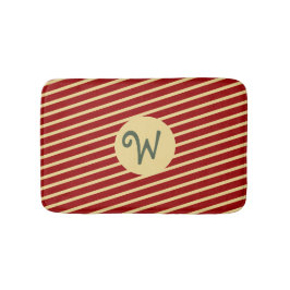 Anpassningsbar för den röda matchande familjen Gul Badrumsmatta