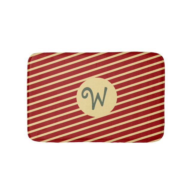 Anpassningsbar för den röda matchande familjen Gul Badrumsmatta (Framsidan)