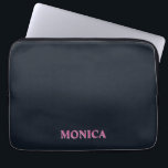 Anpassningsbar för djuphavets rosa laptop fodral<br><div class="desc">Djuphavets rosa anpassningsbar laptop sleeve. Hex färg-kod nr 111924</div>