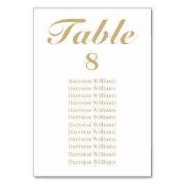 anpassningsbar för elegant  Bröllop Bordsnummer