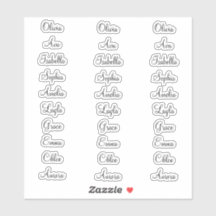 anpassningsbar för Eleganten Kalligrafiketiketter 