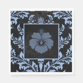 anpassningsbar för elegantens blå damm vid jul Pap Pappersservett