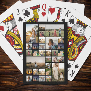 Anpassningsbar för enkel fotokollage casinokort