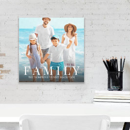 Anpassningsbar för enkel fototypografi i familjen canvastryck