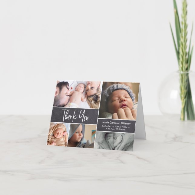 Anpassningsbar för enkel hantering Photo Baby Tack Kort (Framsida)