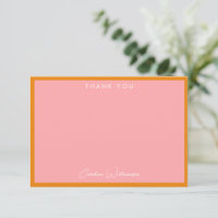 Anpassningsbar för enkel, modern Rosa Orange -  - 