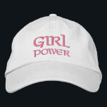 Anpassningsbar för enkel modern typografi för Flic Broderad Keps<br><div class="desc">Den enkla moderna typografiktexten "Girl Power" har den enkla moderna Anpassningsbarna "Girl Power". Perfekt som en gåva till din bästa vän,  kusin,  syster,  mamma med mera. Skapat av Evco Studio www.zazzle.com/store/evcostudio</div>