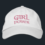 Anpassningsbar för enkel modern typografi för Flic Broderad Keps<br><div class="desc">Den enkla moderna typografiktexten "Girl Power" har den enkla moderna Anpassningsbarna "Girl Power". Perfekt som en gåva till din bästa vän,  kusin,  syster,  mamma med mera. Skapat av Evco Studio www.zazzle.com/store/evcostudio</div>