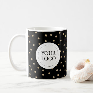 Anpassningsbar för enkel Mönster Business Logotyp Kaffemugg