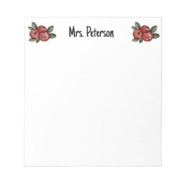 Anpassningsbar för enkel vit lärarbedömning redige anteckningsblock