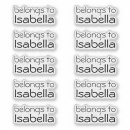 Anpassningsbar för etikettmarkörer för Tillhör-til Klistermärken