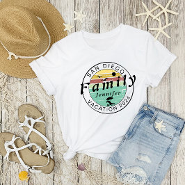 Anpassningsbar för familjevacering t shirt