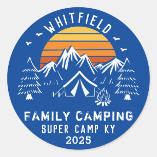 Anpassningsbar för Family Camping Resa sommar Vaca Runt Klistermärke