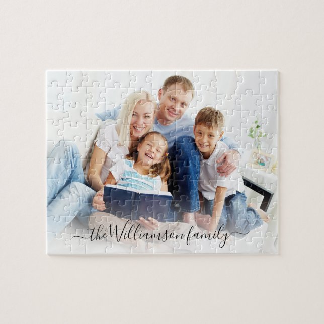 Anpassningsbar för Family Photo Memories-Personlig Pussel (Horisontell)