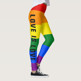 Anpassningsbar för färgad Flagga för HBT-regnbåge Leggings