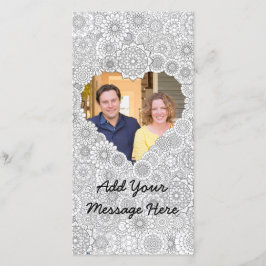 Anpassningsbar för färgning av Vuxen med Heart Pho